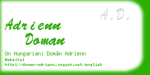 adrienn doman business card
