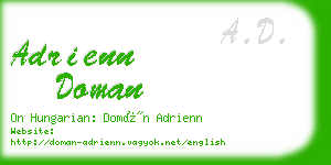 adrienn doman business card